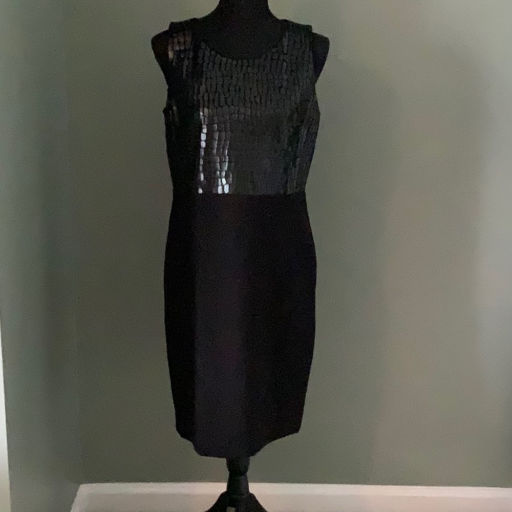 Black Zipped Back Dress